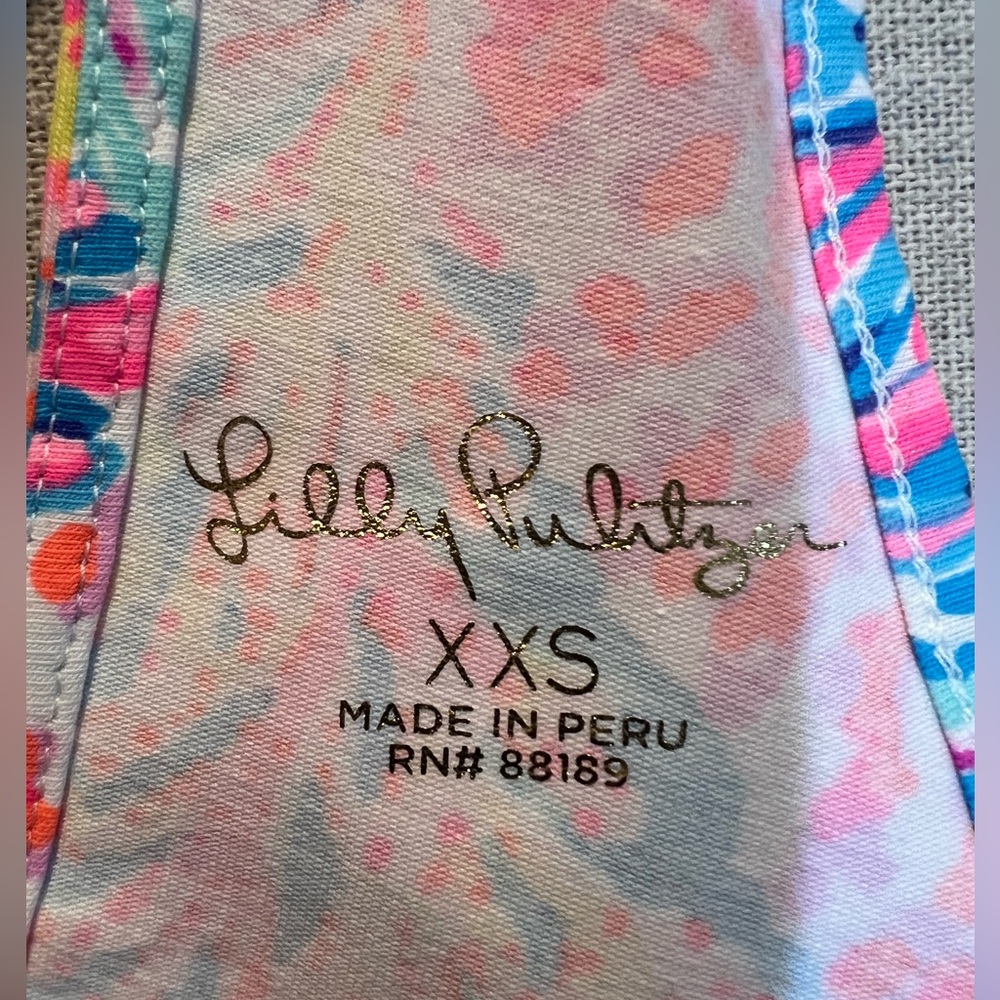 NWOT NEW Lilly Pulitzer Billie Tank Top Color Multi Splashdance Size XXS - Picture 10 of 11